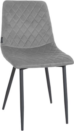 Clp Silla De Comedor Telde De Terciopelo Gris