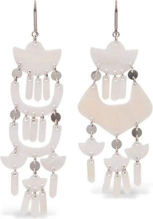 Isabel Marant Yue Pendant Earrings With Natural Shell Accessories