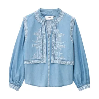 BA&SH Donna, Camicette, Blu, L, new