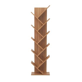 Mobili Rebecca Mobili Rebecca - Rebecca Mobili Scaffale Libreria 10 Mensole Legno Marrone Moderno 160x44,5x22