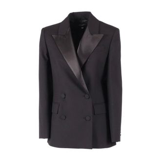 Max Mara Dames, Jassen, Zwart, Maat: XS Wol