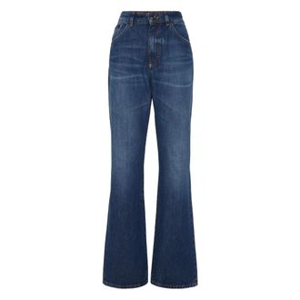 Philipp Plein Straight Fit Jeans - Dames - Flared Jeans - Blauw - W25 - Katoen - Jeans