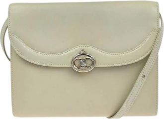 Celine Pre-owned Cross Body Bags, female, White, Size: ONE SIZE Pre-owned Vintage shoulder bag