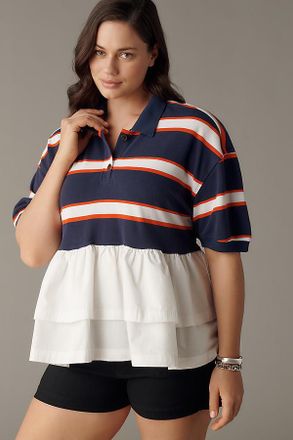 Maeve Je Peux Twofer Peplum Top