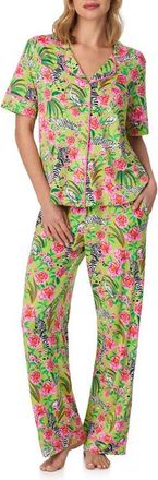 Room Service PJs Printed Pajamas in Green/Print at Nordstrom, Size X-Small