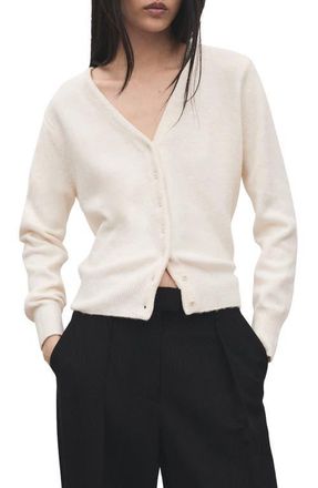 Mango Simone Cardigan in Light Beige at Nordstrom, Size X-Small