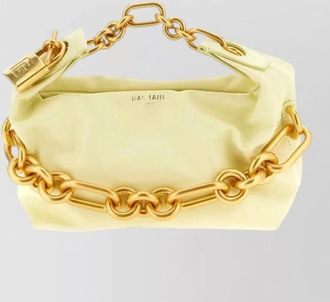 Balmain sync mini calfskin chain shoulder tote