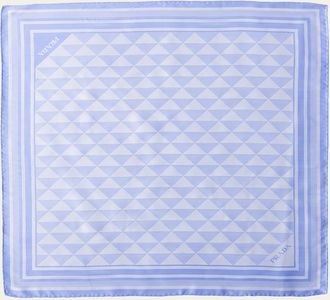 Prada Triangle-Print Silk Scarf