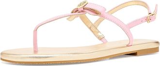 Lilly Pulitzer Teighen Bow Sandals Womens Sandals Pink Muse : 8.5 M, Leather