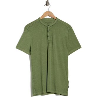 John Varvatos Duke Short Sleeve Henley in Pistachio at Nordstrom Rack, Size X-Large