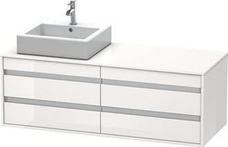 Duravit Duravit - Ketho M&oacute;dulo Mural 6657, 4 Cajones, 1400mm, Para 1 Lavabo