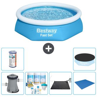 Bestway Piscina Bestway Fast Set Rotonda - 244x61 Cm - 8-pezzi S21398
