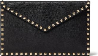 Valentino Garavani Rockstud Clutch - Dames - Clutches - Zwart - ONE Size - Leer - Tassen