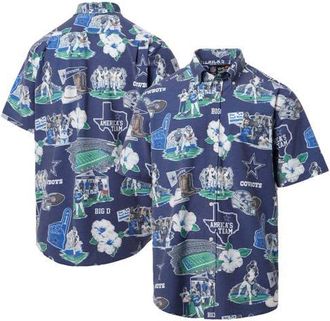 Reyn Spooner Mens Reyn Spooner Navy Dallas Cowboys Scenic Button-Down Shirt at Nordstrom, Size Xxx-Large