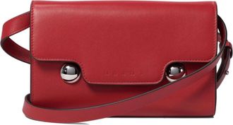 Marni Rode Crossbody Tas Elegant Ontwerp - Dames - Schoudertassen - Rood - ONE Size - Leer - Tassen