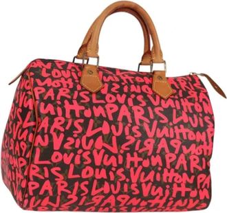 Louis Vuitton Tweedehands Canvas handtassen - Dames - Vintage Handtas - Rood - ONE Size - Leer - Vintage