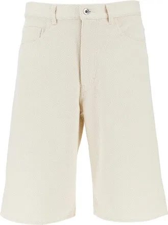 Auralee Silk denim shorts Man IV