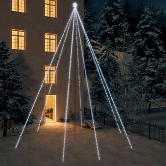 vidaXL Led &Aacute;rbol De Navidad Interior/exterior 1300 Led Blanco Fr&iacute;o 8 M Vidaxl