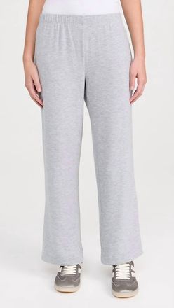 perfectwhitetee Marcie Jersey Pant In Heather Grey