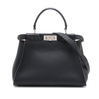 Fendi Pre-owned Fendi Medium Leather Selleria Peekaboo Iconic Satchel Ladies SOX603CA2P528QKX