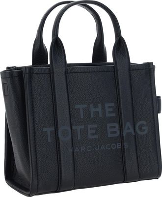 Marc Jacobs Womens The Small Tote Handbag Black Calf Leather Bos Taurus Handbags Hand Bags