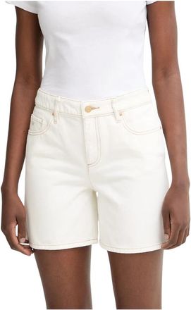 A|X Armani Exchange Denim Shorts - Dames - Denim shorts - Wit - W25 - Denim - Korte Broeken