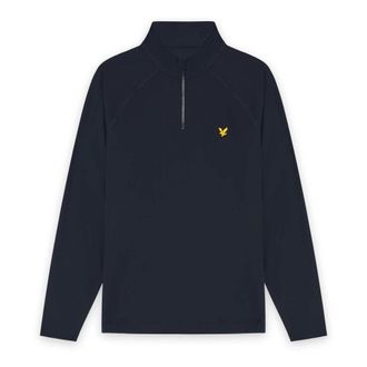 Lyle & Scott Golf Course Midlayer met Mesh Panel - Heren - Tops - Blauw - Maat: L