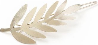 Matr Boomie Kavya Barrette Hair Clip in Silver Fern at Nordstrom