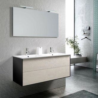 TFT Home Furniture Composizione doppia vasca 5 pezzi AGO avana