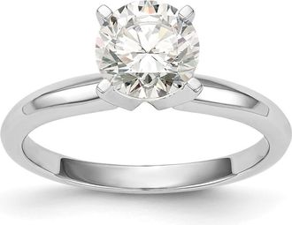Diamond2Deal 14k White Gold Lab Grown Diamond Wedding Band Ring 1/2Ct Clarity- VS Color- G-H