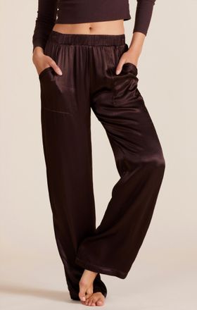 bobi Wide Leg Painter Pant In Umber