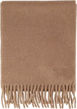 Max Mara Accessoires, Dames, Bruin, ONE Size, Wol, Mxafragore Sjaal