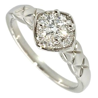 Chanel Platinum 950 Band Ring (Pre-Owned)