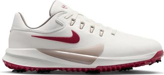 Nike Nike Mens Victory Pro 4 Golfschuh, Summit White/Taupe Grey/Team Red, 11.5 Women/10 Men