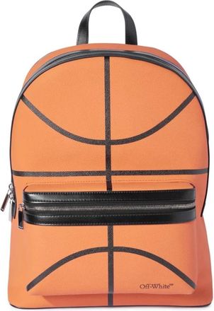Off-white Basketball Rugzak - Heren - Rugzakken - Oranje - ONE Size - Leer - Tassen