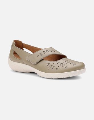 Hotter Womens Daphne Womens Extra Wide Mary Jane Shoes - Tan - Size: 7.5