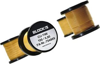 BLOCK Bobina De Hilo De Cobre Esmaltado 0,60 Mm 32,2 Metros Cobreado