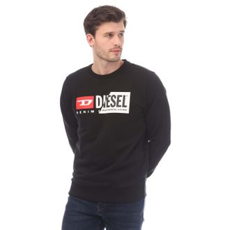 Diesel Heren S-Girk Cuty Felpa Hoodie (Zwart)