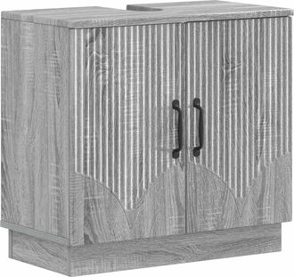 vidaXL Mueble De Lavabo Para Ba&ntilde;o Hoorn Sonoma Gris Vidaxl
