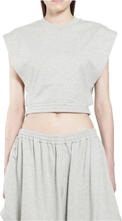 Alaia Mujer, Camisetas, Gris, Talla: S