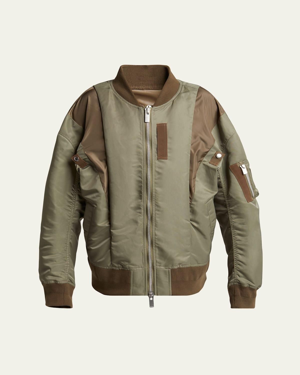 THE NORTH FACE sacai ボンバージャケット カーキsize M - メルカリ