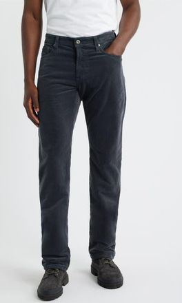 AG - Adriano Goldschmied Protégé Corduroy Straight Leg Pants in Grey Steel at Nordstrom, Size 30 X 34