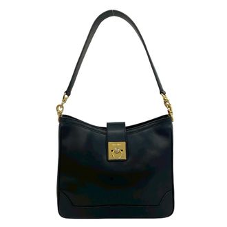 Celine Black Leather Shoulder Bag Tote Bag (Pre-Owned)