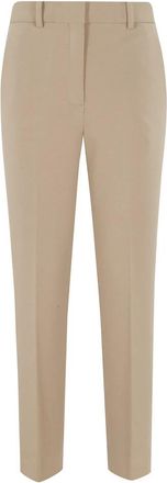 Circolo 1901 Carrot Fleece Broek - Dames - Slim Fit Broeken - Beige - S - Katoen - Broeken