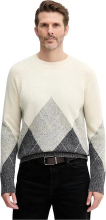 Benetton Truien & Vesten, Heren, Beige, S, Wol, Trui met ronde hals