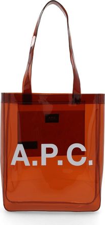 A.P.C. Amber Lou Transparent Glossy Polyurethane Tote Bag