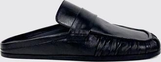 Jil Sander Mules arricciati in pelle ovina con punta squadrata