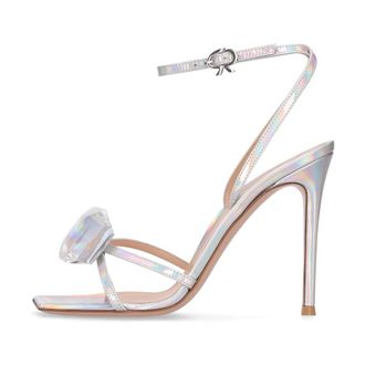 Gianvito Rossi High Heel Sandals, female, Gray, Size: 8 1/2 US Elegant sandals with high heels and decoration
