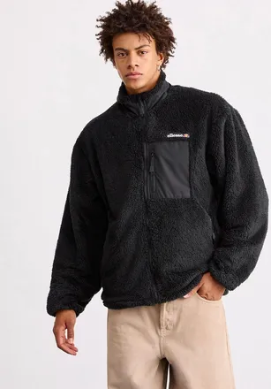 Ellesse Mens Ellesse Cervacol Fleece Jacket Black - Size: 44/Regular
