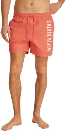 Calvin Klein Mens Medium Drawstring Swim Shorts, Orange (Dazzling Coral), S